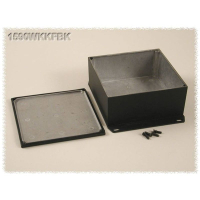 Корпус алюминиевый 125x125x57 мм, черный, 1 шт Hammond 1590WKKFBK
