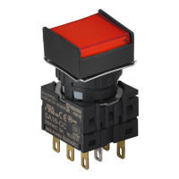 Выключатель кнопочный, Ø отверстия: 16 мм Autonics S16PRS-H3R2C5