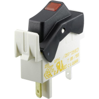 Переключатель клавишный 250 В/AC, 7 А, 1 x выкл/вкл, 1 шт Marquardt 01550.1902-00