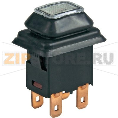 Кнопка 250 В/AC, 16 А, 1 x вкл/выкл, с фиксацией, IP65, 1 шт Marquardt 1683.8101 
