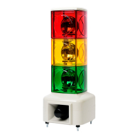 Колонна сигнальная, квадратная, крупногабаритная, рупорная Autonics MSGS-310-RYG