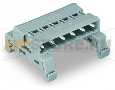 MCS MIDI Classic Штекерная часть электрического соединителя с двумя выводами; DIN-35 rail mounting; Шаг контактов 7,5 мм; 10-пол.; серые Wago 232-570/007-000 Возможность подключения розеток мультиштекерной системы с подключенными кабельными жгутамиАдаптер для монтажа на DIN-рейку 35 ммС кодировочными ключами на обеих сторонах...