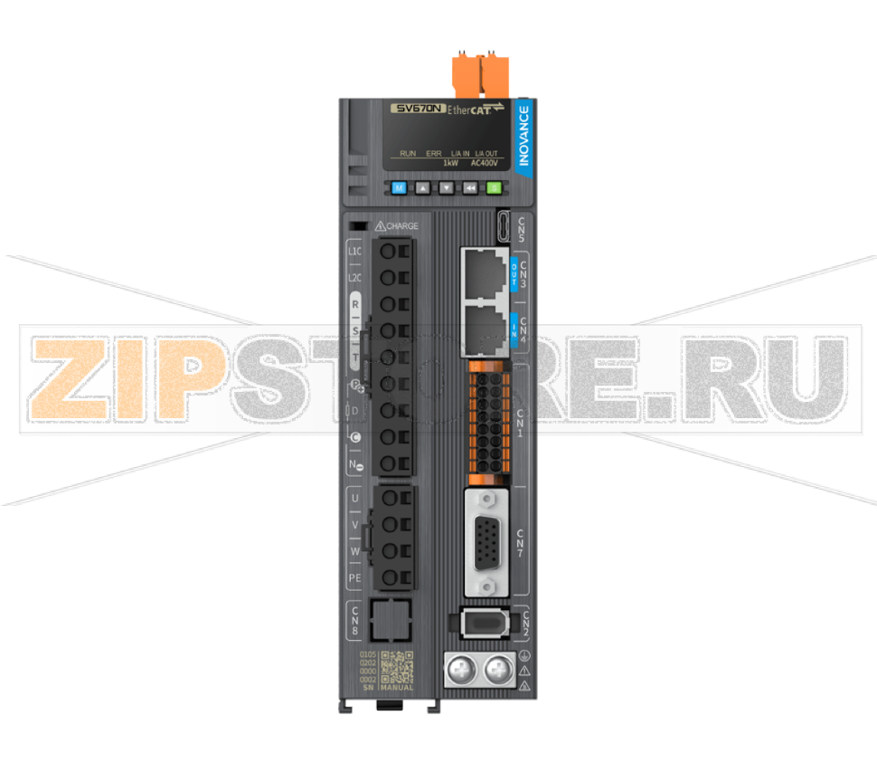 Сервопривод 380 В, 3.5 A, 1 кВт, EtherCAT, STO, 3 фазы, IP20 Inovance SV670NT3R5I-FS-INT 