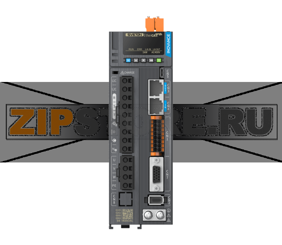 Сервопривод 380 В, 3.5 A, 1 кВт, EtherCAT, STO, 3 фазы, IP20 Inovance SV670NT3R5I-FS-INT 