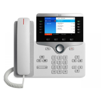 IP-телефон 48 В/DC, 2xGE (PoE), 5 линий, SIP, 800х480 пкс, RJ-9 Cisco CP-8841-W-K9