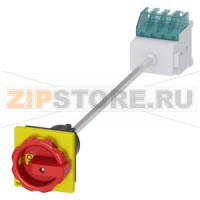 ГЛАВНЫЙ/АВАРИЙНЫЙ ВЫКЛЮЧАТЕЛЬ 4-ПОЛЮСНЫЙ IU=16, P/AC-23A ПРИ 400V=7,5KW НИЖНЕГО КРЕПЛЕНИЯ НА МОНТ. РЕЙКУ ИЛИ КРЕПЛЕНИЕ ДВУМЯ ОТВЕРСТИЯМИ ПОВОРОТНЫЙ ПРИВОД ЖЕЛТО-КРАСНЫЙ КРЕПЛЕНИЕ ПО 4 ОТВЕРСТИЯМ Siemens 3LD2013-1TL53