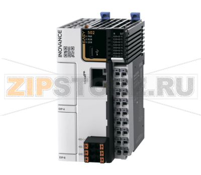 Контроллер 24 В/DC, 8xDI (NPN/PNP), 8xDO (NPN), 1xEtherCAT, 1xRS485, 1xType-C, 16 осей, CAM, 2xGE20, 16xGL20, IP20 Inovance Easy502-0808TN-INT 