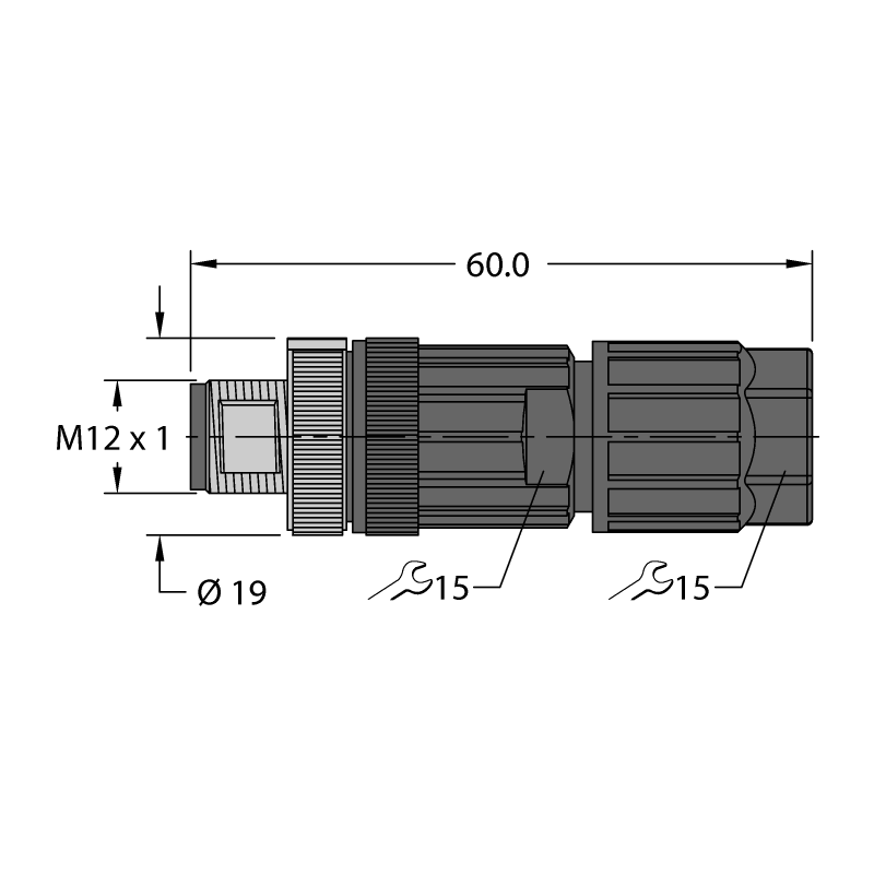 Разъем разборный Turck FW-ERSPM0526-SA-P-0408 