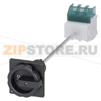 ГЛАВНЫЙ УПРАВЛЯЮЩИЙ ПЕРЕКЛЮЧАТЕЛЬ 3 ПОЛЮСА IU=63, P/AC-23A AT 400V=22KW МОНТАЖНОЕ ОСНОВАНИЕ МОНТ. РЕЙКА /МОНТАЖ ПОСР. 2 ОТВЕРСТИЙ ПОВОРОТНЫЙ ИСП. МЕХАНИЗМ ЧЕРН. Siemens 3LD2545-0TK51