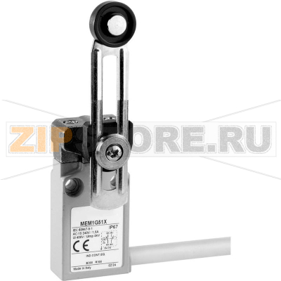 Выключатель концевой с роликом 24 В, 5 А, IP67, 1 шт Panasonic MEM1G51ZD 