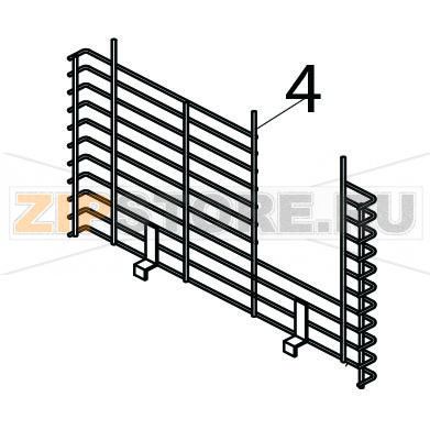 Rear grid Brema IF 55 Rear grid Brema IF 55Запчасть на деталировке под номером: 4Название запчасти Brema на английском языке: Rear grid IF 55.