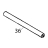 Rubber tubeØ17xØ10x90 Fagor FI-100