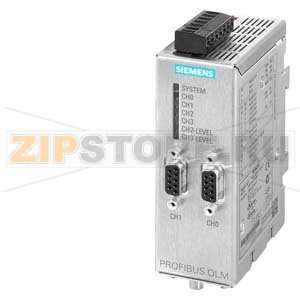 Оптический  модуль PB OLM/P22 V4.0: 2 RS485 и 2 оптич. интерфейса (4 BFOC-разъем., с сигнальным контактом и измер. вых., до 2850 м) Siemens 6GK1503-4CB00 