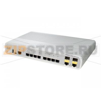 Коммутатор 8xGE, 2xGE, IP Base Cisco WS-C3560CPD-8PT-S 