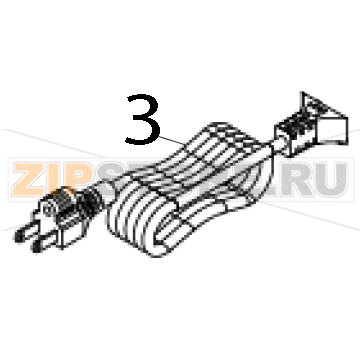 Power cord/CN TSC TC310 Power cord/CN TSC TC310Запчасть на деталировке под номером: 3