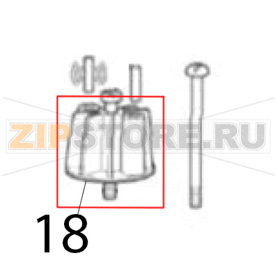 Ass. supporto magnete Scotsman BF 80 Ass. supporto magnete Scotsman BF 80Запчасть на деталировке под номером: 18