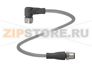 Кабель датчика-исполнительного устройства Connection cable V1-W-OR1M-PUR-A-V1-G Pepperl+Fuchs Описание оборудованияConnection cable, M12
