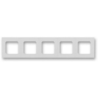 Рамка пятиместная, серая/белая ABB 2CHH015050A6016