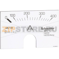 Шкала амперметра 0-400А Schneider Electric 16039