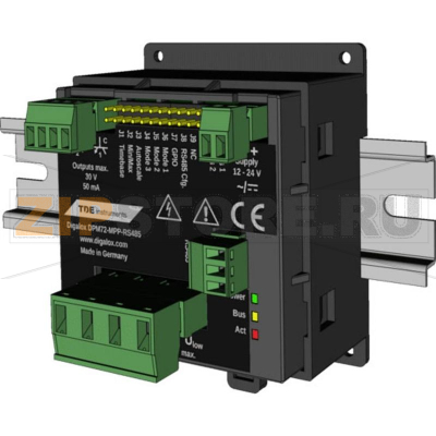 Прибор измерительный для монтажа на DIN-рейку, цифровой TDE Instruments DPM72-MP+-RS485-DIN 