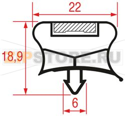 УПЛОТНИТЕЛЬ ДВЕРИ BF051 400X690 
