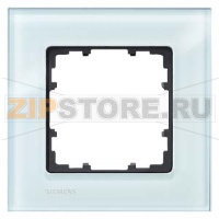 DELTA MIRO РАМКА 1-МЕСТНАЯ СТЕКЛО КРИСТАЛЬНЫЙ ЗЕЛЕНЫЙ 90Х90ММ Siemens 5TG1201