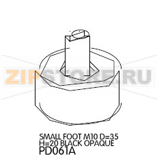 Small foot M10 D=35 H=20 black opaque Unox XB 603 Small foot M10 D=35 H=20 black opaque Unox XB 603Запчасть на деталировке под номером: 57Название запчасти на английском языке: Small foot M10 D=35 H=20 black opaque Unox XB 603