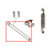 Head block fulcrum shaft Toshiba TEC B-SX4T-GS20-QM-R
