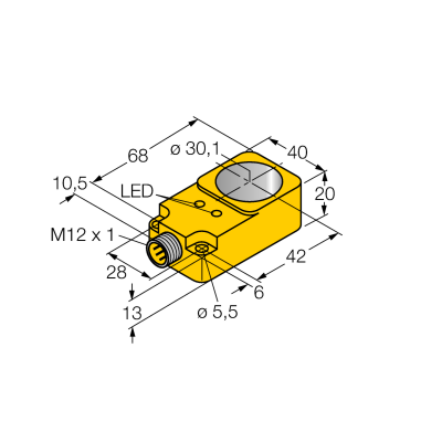 Датчик индуктивный Turck BI30R-Q20-AP6X2-H1141 