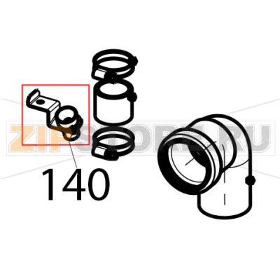 Heat probe external holder assembly Tecnoinox EFB06DSL Heat probe external holder assembly Tecnoinox EFB06DSLЗапчасть на деталировке под номером: 140