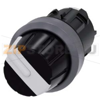 Тумблер, 22 мм, круглый, пластмасса с металлическим фронтальным кольцом, цвет: белый, поворотная головка, 4 положения переключателя I-II-III-IV, с фиксацией, угол переключения 4 x 90&#176;, 3 ч/6 ч/9 ч/12 ч, с нанесением надписи лазером, строчные буквы Si