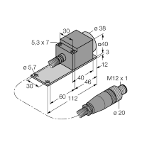 Датчик индуктивный Turck NI25-CQP40/S1102 5M