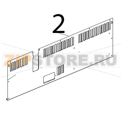 Schiena inox Unox XVC 104 Schiena inox Unox XVC 104Запчасть на деталировке под номером: 2