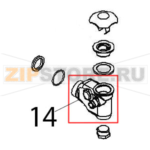 Drain trap Angelo Po FX101E1 Drain trap Angelo Po FX101E1Запчасть на деталировке под номером: 14