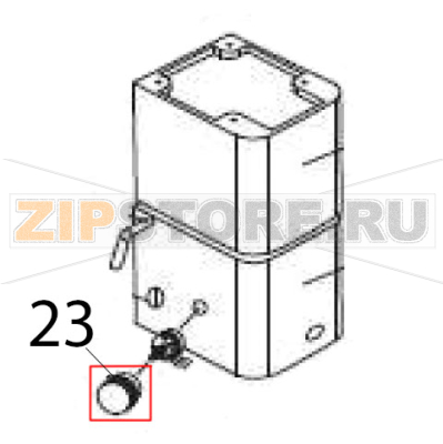 Knob Hurakan HKN-KS7 Knob Hurakan HKN-KS7Запчасть на деталировке под номером: 23