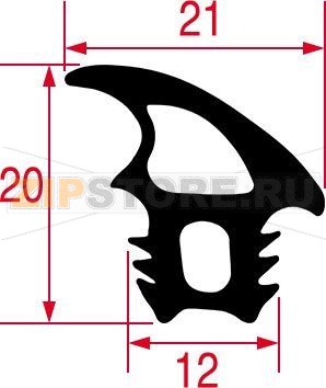 GASKET FOR OVEN DOOR 800x760 mm 