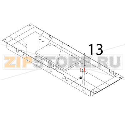 Truss head tapping screw T2 Hoshizaki IM-65NE Truss head tapping screw T2 Hoshizaki IM-65NEЗапчасть на деталировке под номером: 13