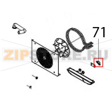Safety thermostat 165 C Hurakan HKN-XF023 Safety thermostat 165 C Hurakan HKN-XF023Запчасть на деталировке под номером: 71