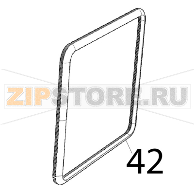 Door gasket Unox XVC 205E Door gasket Unox XVC 205EЗапчасть на деталировке под номером: 42