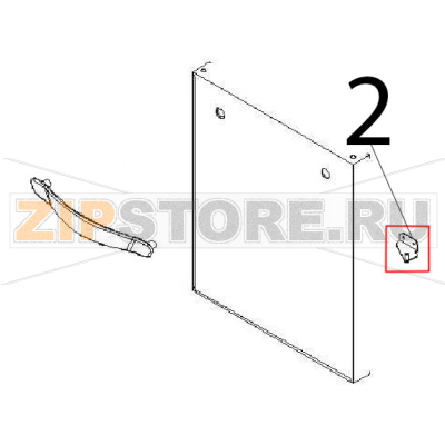 Hinge assembly Angelo Po 091FR1E Hinge assembly Angelo Po 091FR1EЗапчасть на деталировке под номером: 2