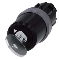 АКТУАТОР ПОВОРОТНОГО ПЕРЕКЛЮЧАТЕЛЯ С КЛЮЧОМ BKS, 22MM, КРУГЛ., ПЛАСТИК С МЕТАЛЛИЧЕСКИМ ФРОНТАЛЬНЫМ КОЛЬЦОМ, НОМЕР ЗАМКА E1 (VW), БЕЗ КЛЮЧЕЙ, 2 КОММУТАЦИОННЫХ ПОЛОЖЕНИЯ: O-I, С ФИКСАЦИЕЙ, ACT. AN. 50 ГРАД.: 12/2 Ч., ПОЛОЖЕНИЕ ИЗЪЯТИЯ КЛЮЧА: O Siemens 3SU10