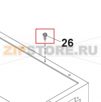 Earth Screw RX-TT M4x8 mm Bear Varimixer AR40 VL-1S                                                                                  