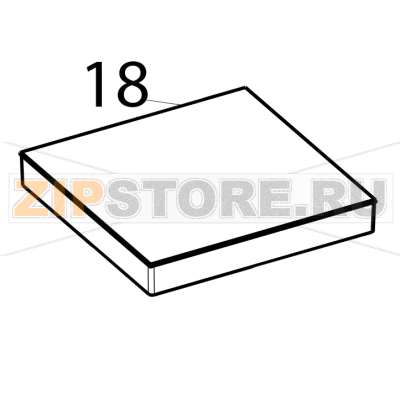 Piastra elettrica 300x300, T70 Tecnoinox PFU70V7 Piastra elettrica 300x300, T70 Tecnoinox PFU70V7Запчасть на деталировке под номером: 18