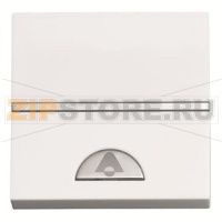 Механизм одноклавишной кнопки, двухмодульный, альпийский белый ABB 2CLA220400N1101