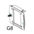 Support bracket for adjustment Godex T10