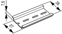 ДИН-рейка, 35X7.5mm Eaton TS35X7,5