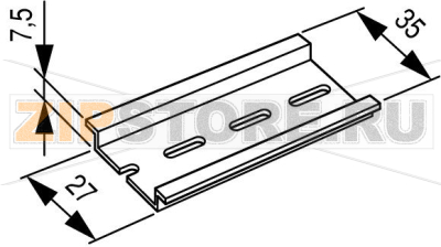 ДИН-рейка, 35X7.5mm Eaton TS35X7,5 