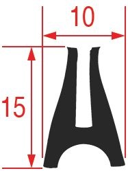 УПЛОТНЕНИЕ СТЕКЛА ПЕЧИ 2300ММ 