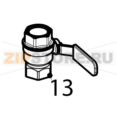 Valve 1&quot; FF Tecnoinox FR83FE7 Valve 1" FF Tecnoinox FR83FE7Запчасть на деталировке под номером: 13