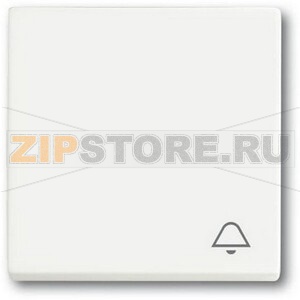Клавиша выключателя c символом &quot;Звонок&quot;, белый бархат ABB 2CKA001751A3182 